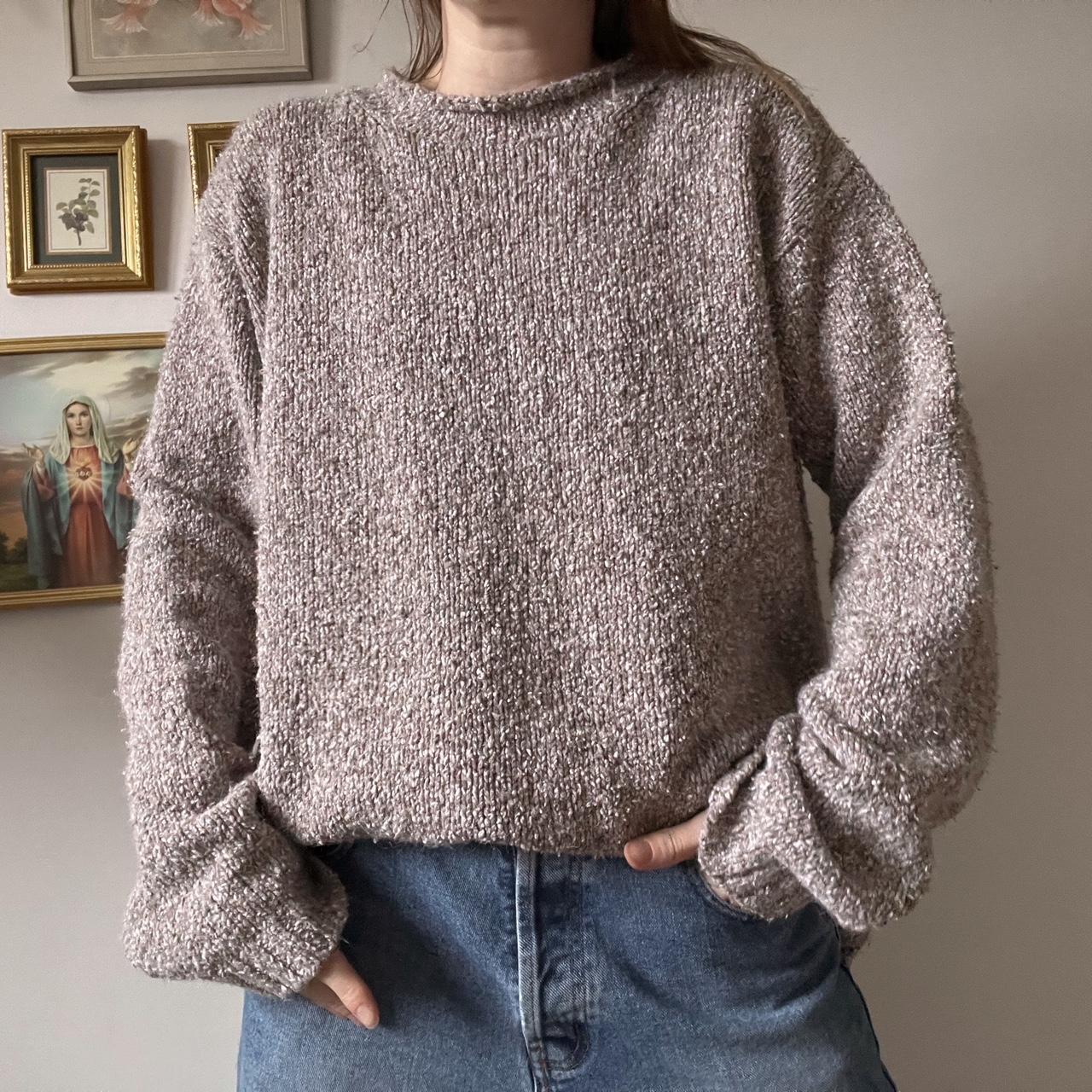 Slouchy beige knit (M)