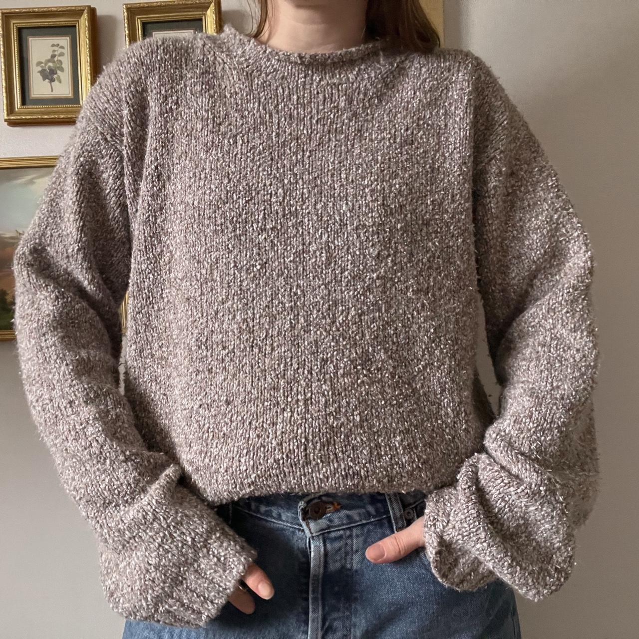 Slouchy beige knit (M)