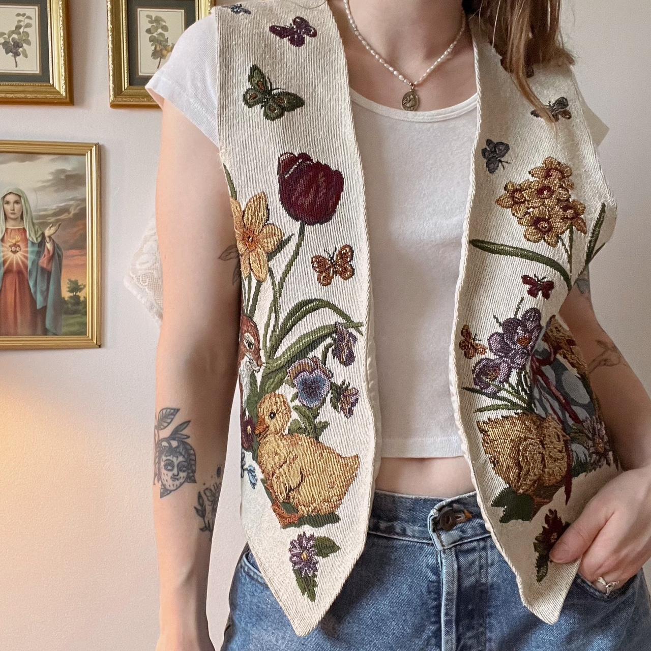 Woodland tapestry vest (S-L)