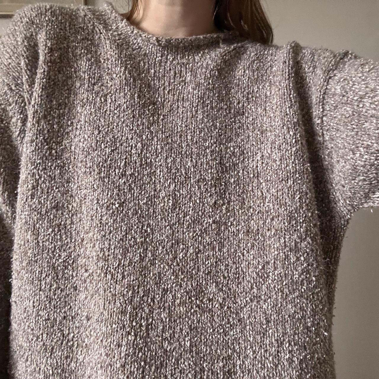 Slouchy beige knit (M)