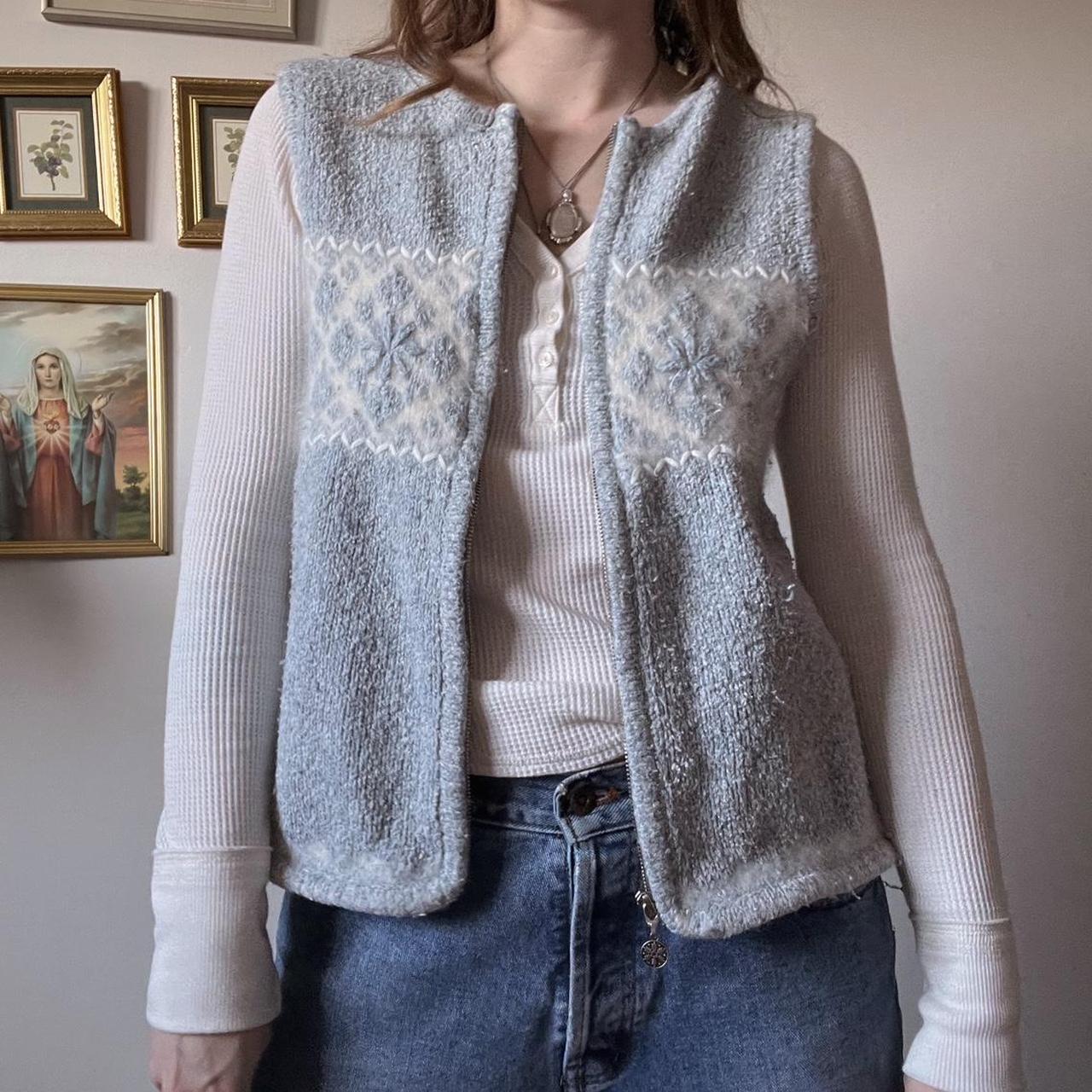 Vintage winter knit vest (M)