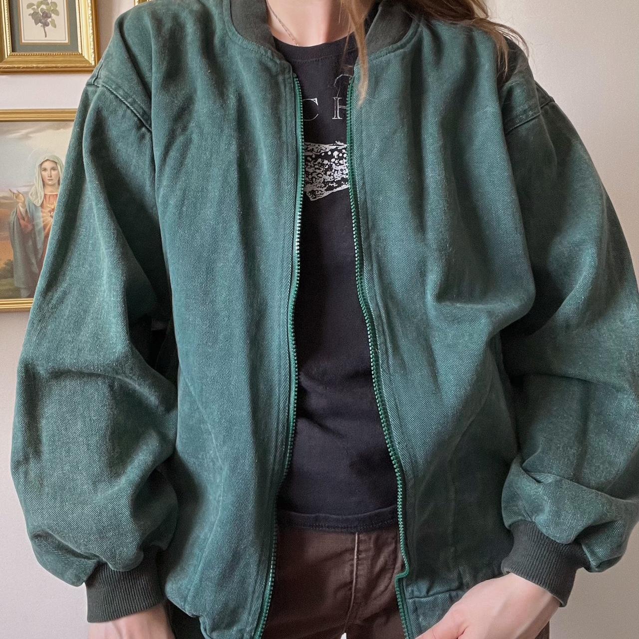 Spruce green bomber jacket (M)