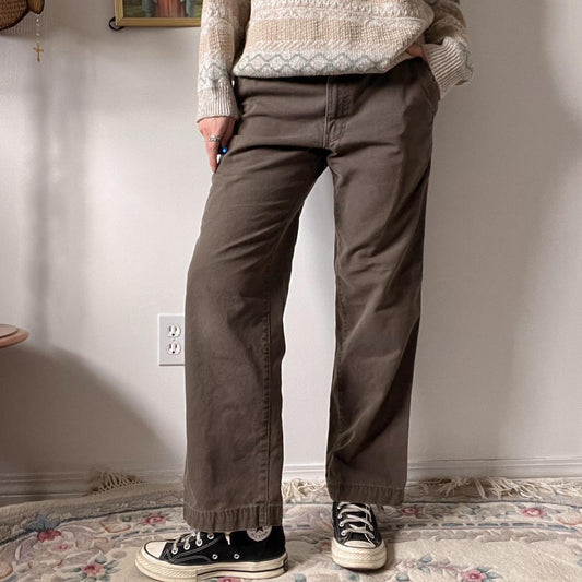 Slouchy brown cargo pants (32")