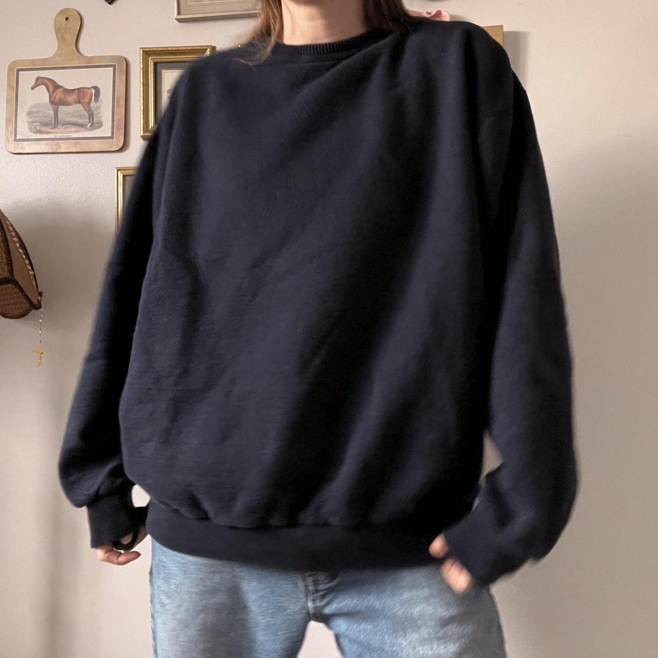 Oversized navy 90s sweatshirt (L)