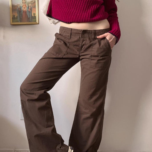 Brown levi's flare pants (M)