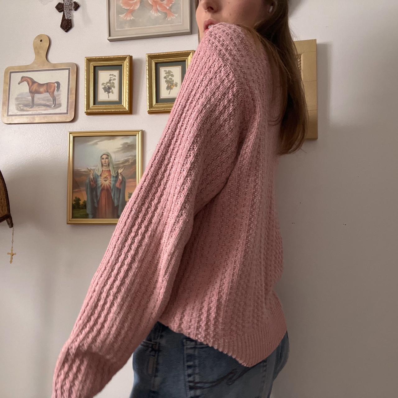 Dusky pink knit sweater (S)