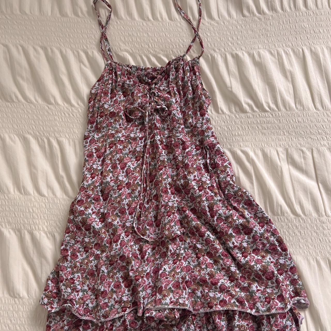 Ruffle babydoll mini dress (S)