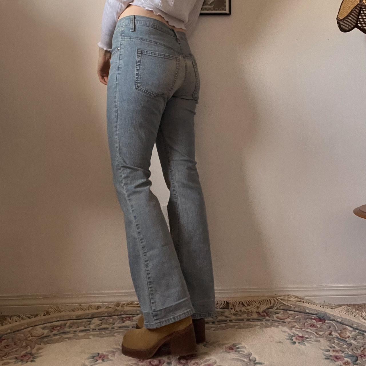 Low rise flare butterly jeans (S)