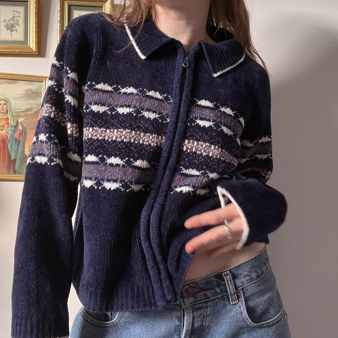 Vintage navy winter knit (S)