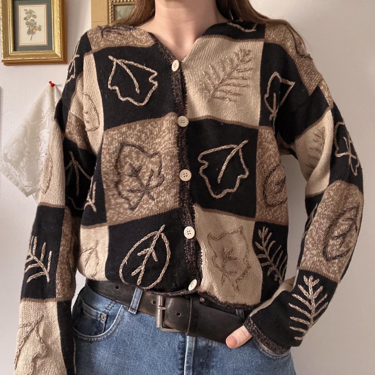 Patchwork naturecore cardigan (S)