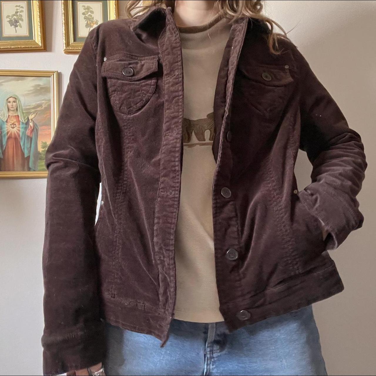 Chocolate brown corduroy jacket (M/L)