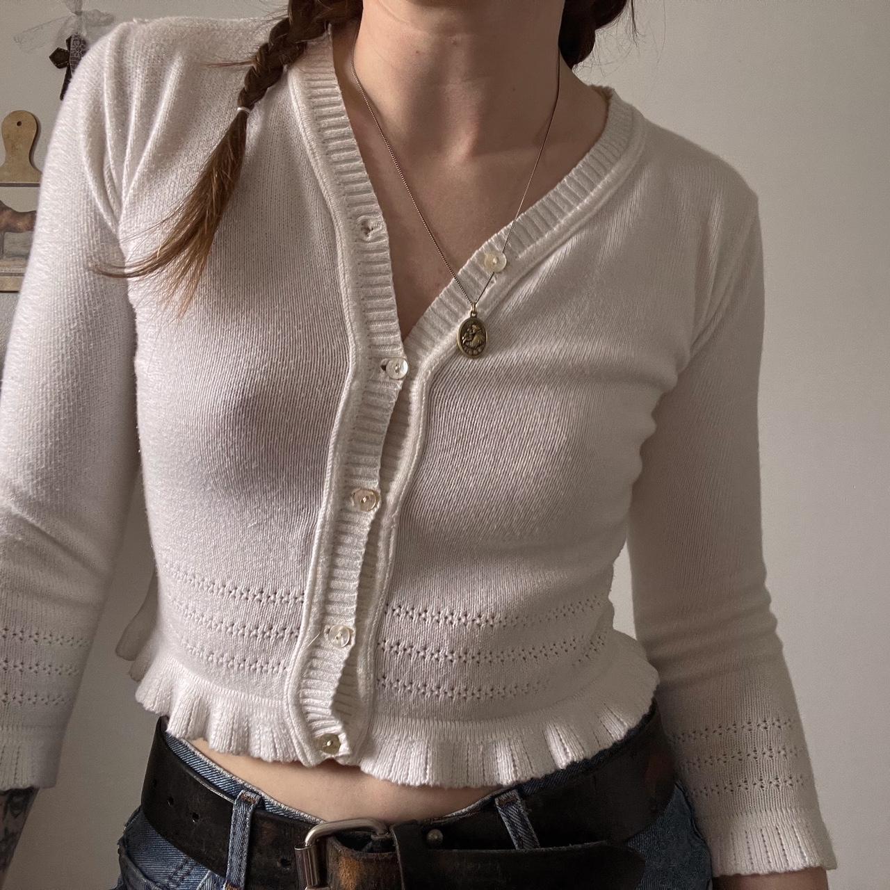 White filly knit cardigan (XS/S)