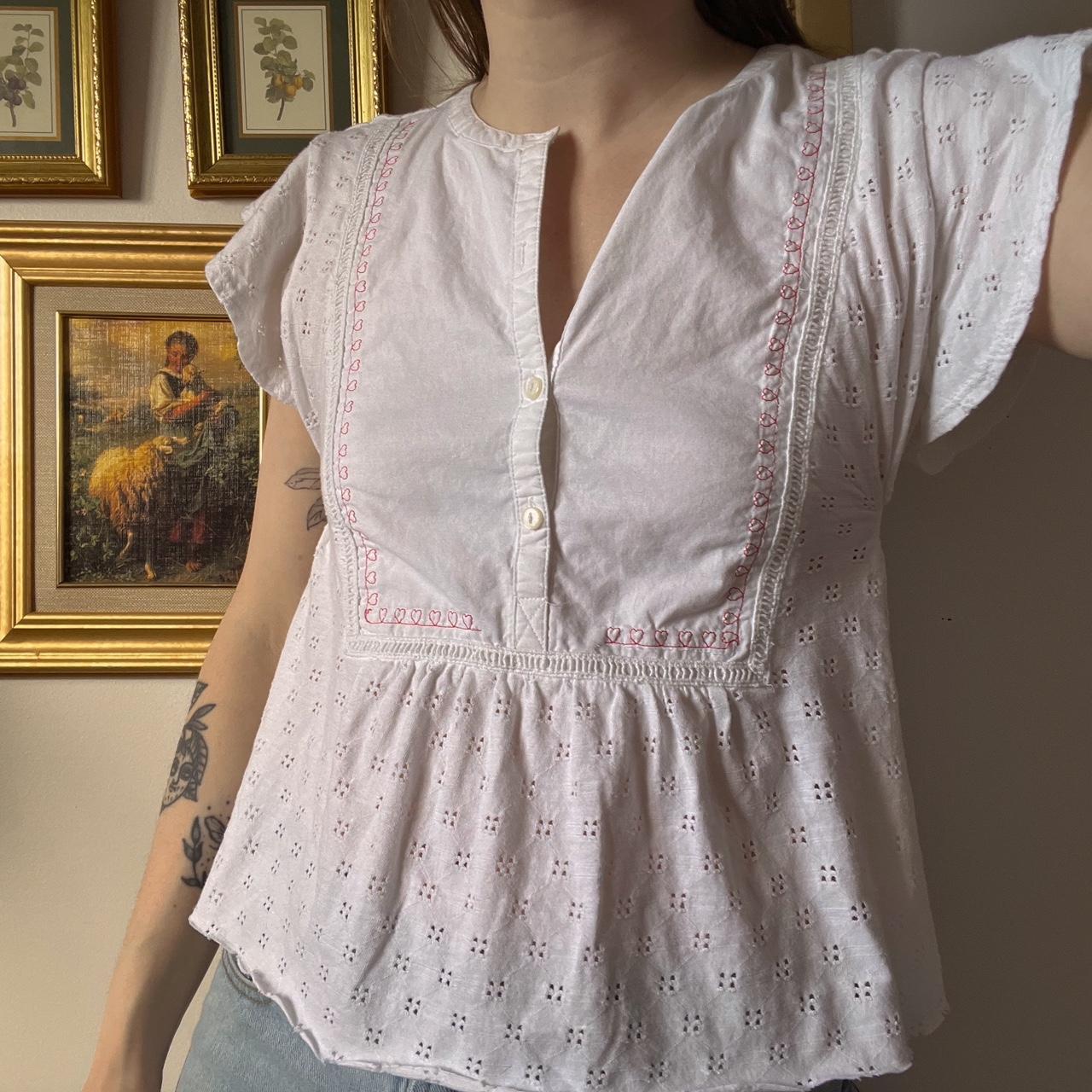 Eyelet babydoll top (XS)