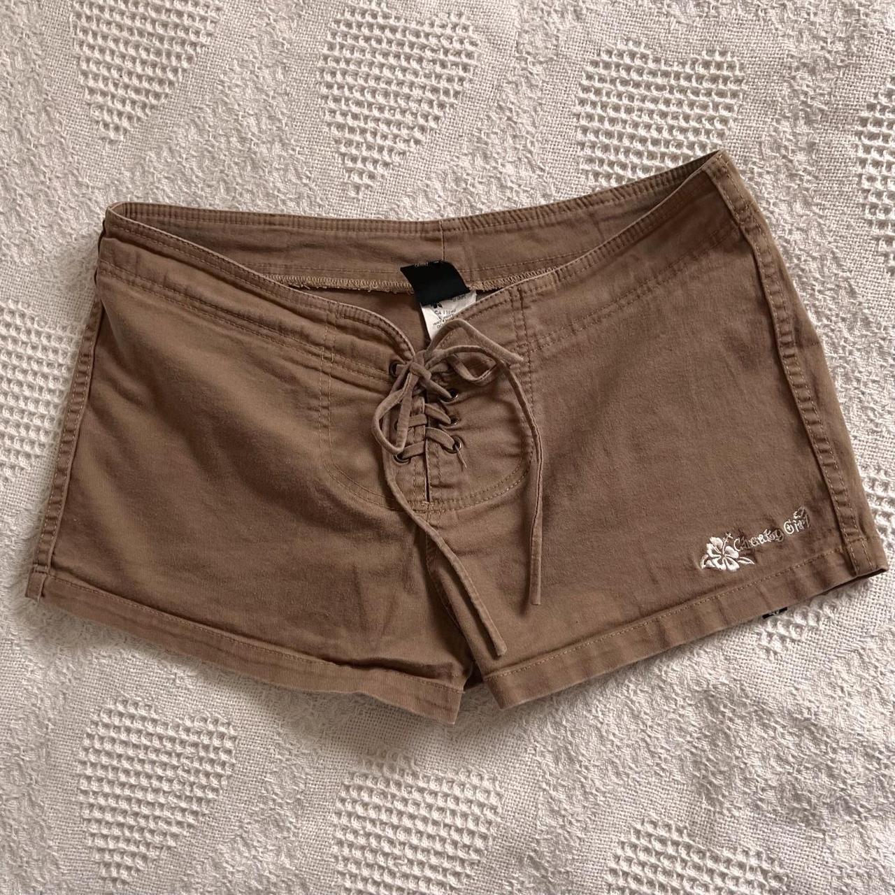 Boho lace up shorts (M)