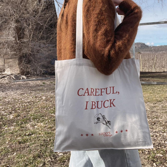 Lucky's buck tote bag