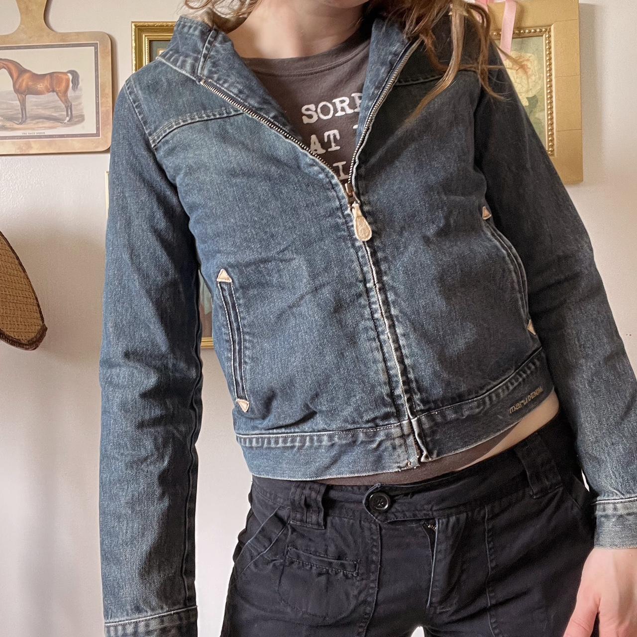 Denim hooded jacket (XS)