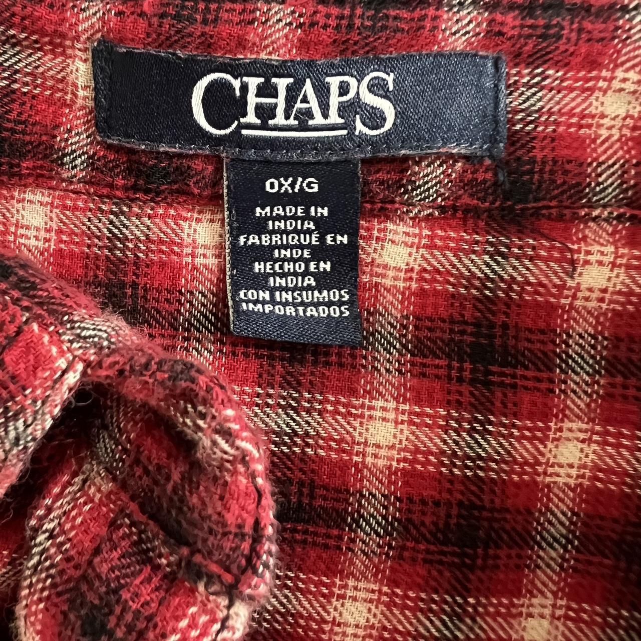 Red checkered button up (M)