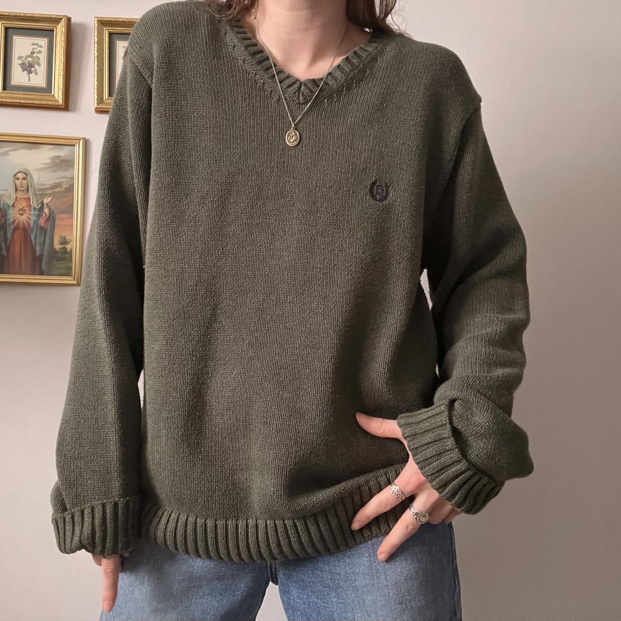 Pine green slouchy knit (L)