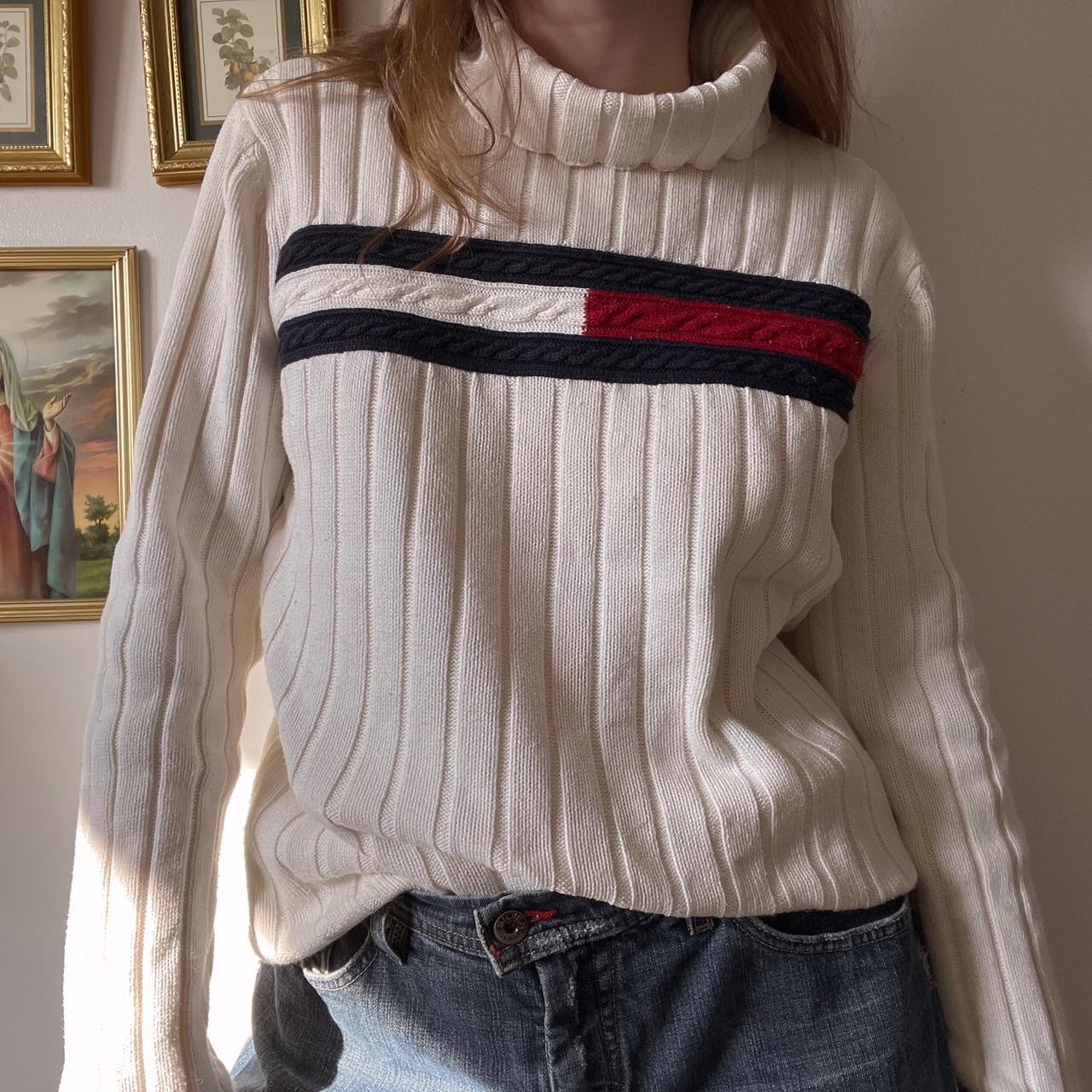 Cozy y2k ribbed knit sweater (L)