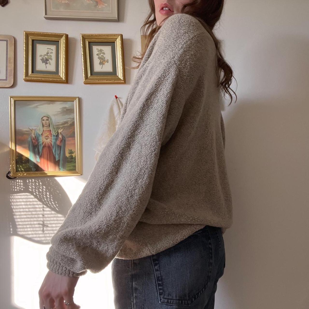 Vintage oatmeal knit sweater (XL)