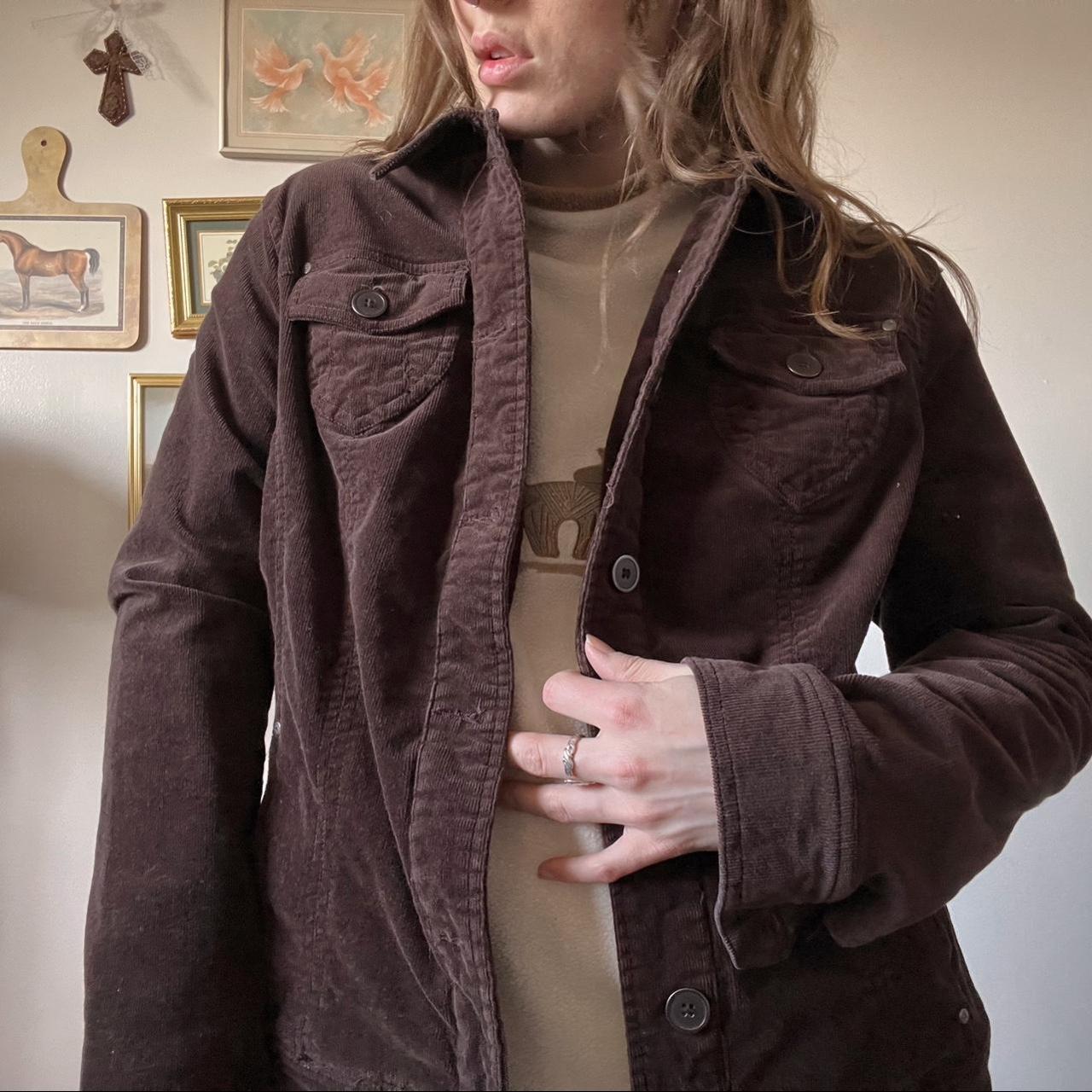 Chocolate brown corduroy jacket (M/L)