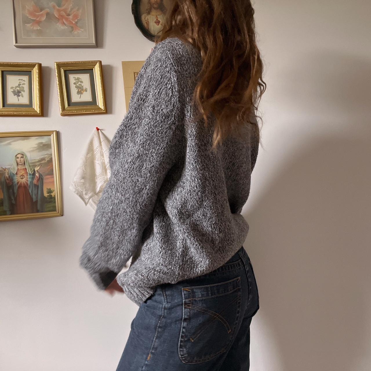 Wolf grey chunky knit (L)