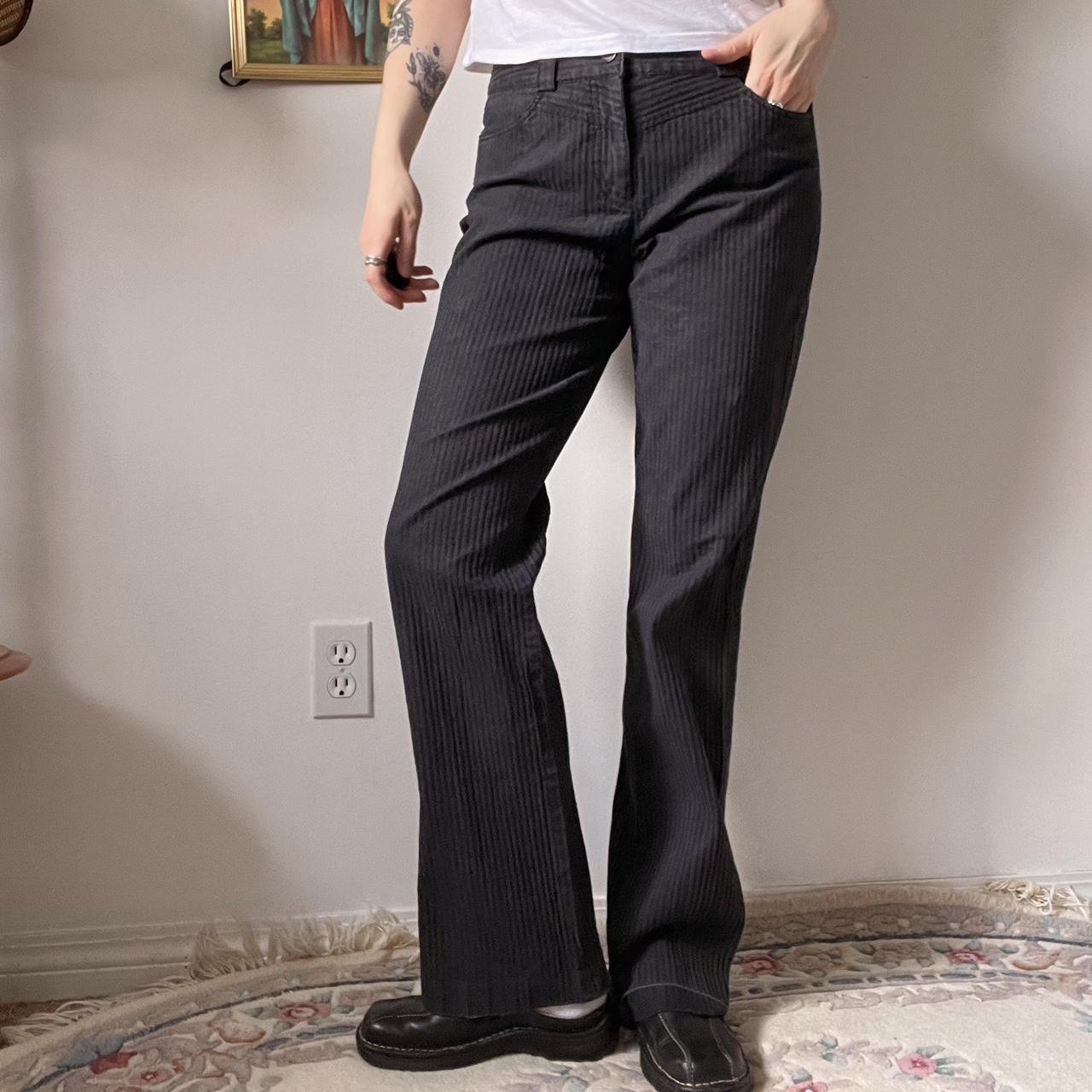 Pinstripe straight leg pants (M)