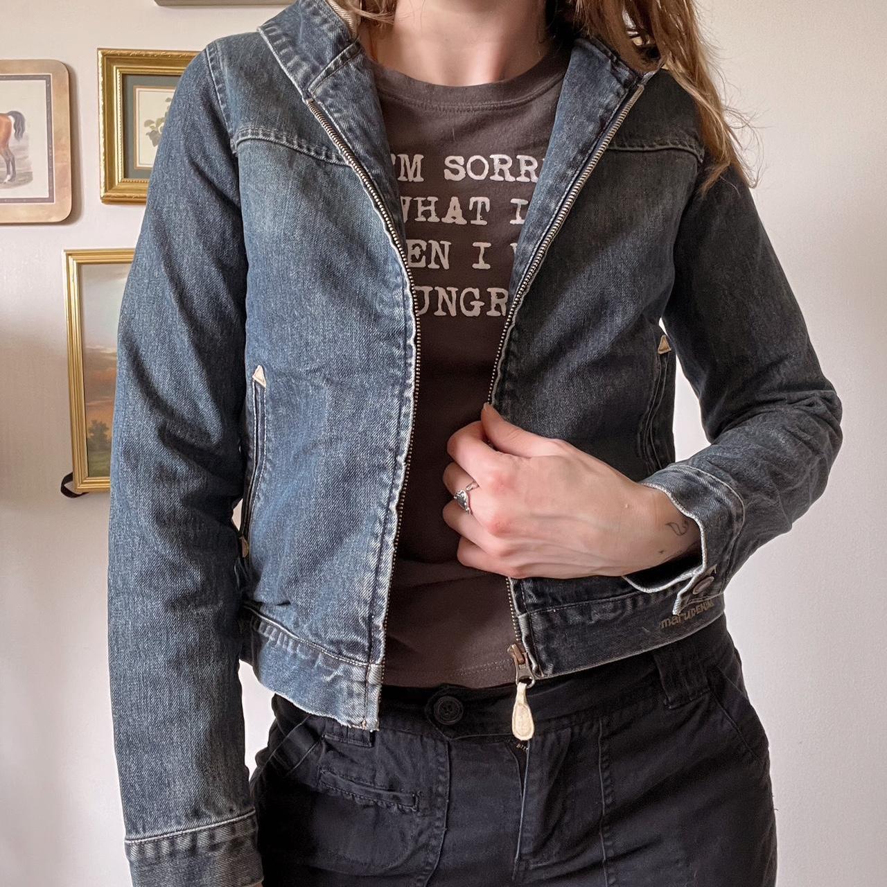 Denim hooded jacket (XS)