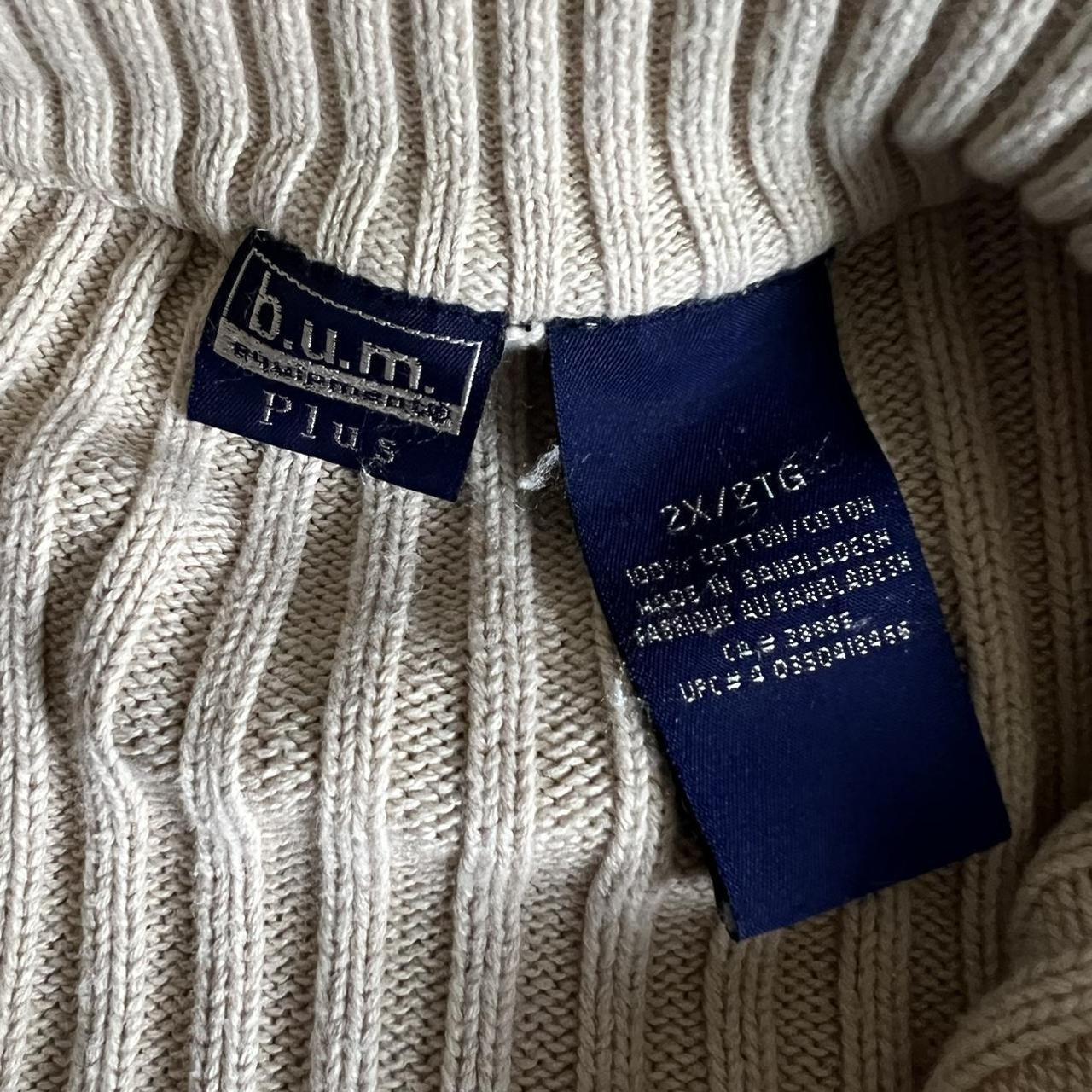 Ribbed knit quarter zip (M)