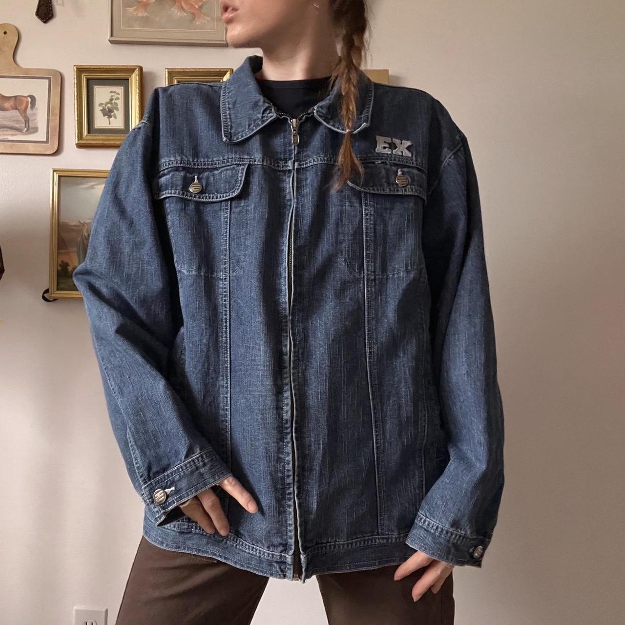 Vintage NY oversized denim jacket (L)