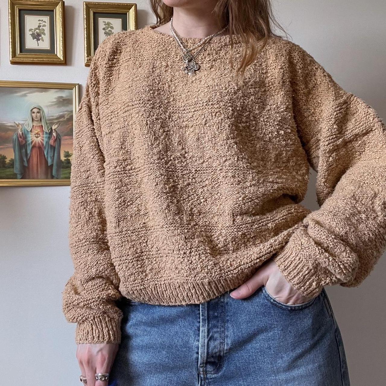 Pumpkin spice knit sweater (M)