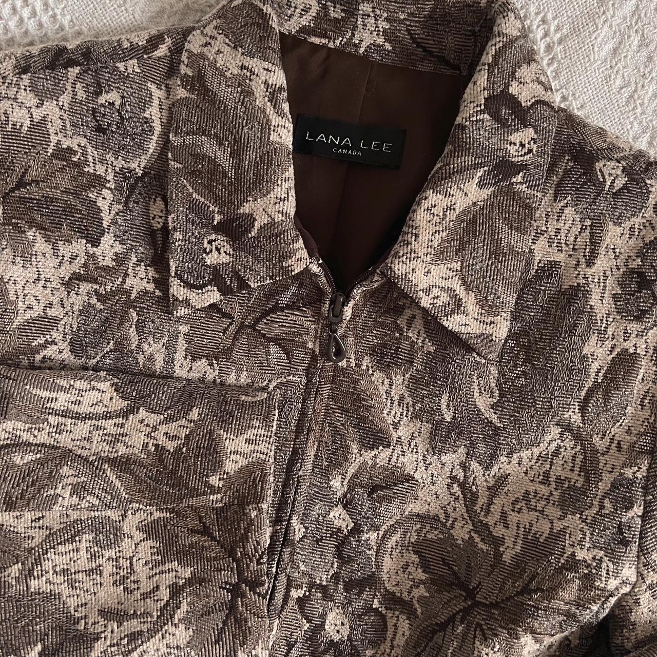 Latte floral tapestry jacket (M)