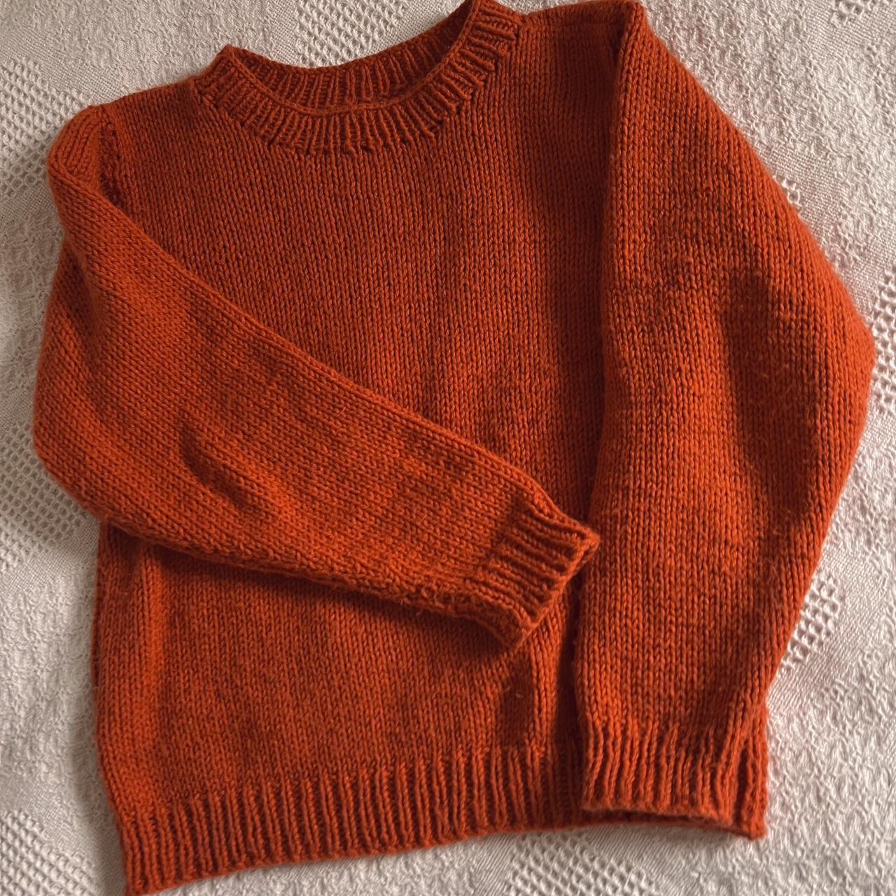 Tangerine slouch knit sweater (M)