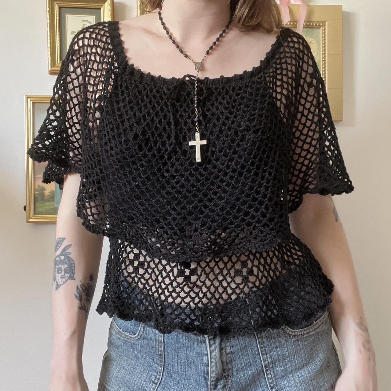 Witchy crochet top (S)