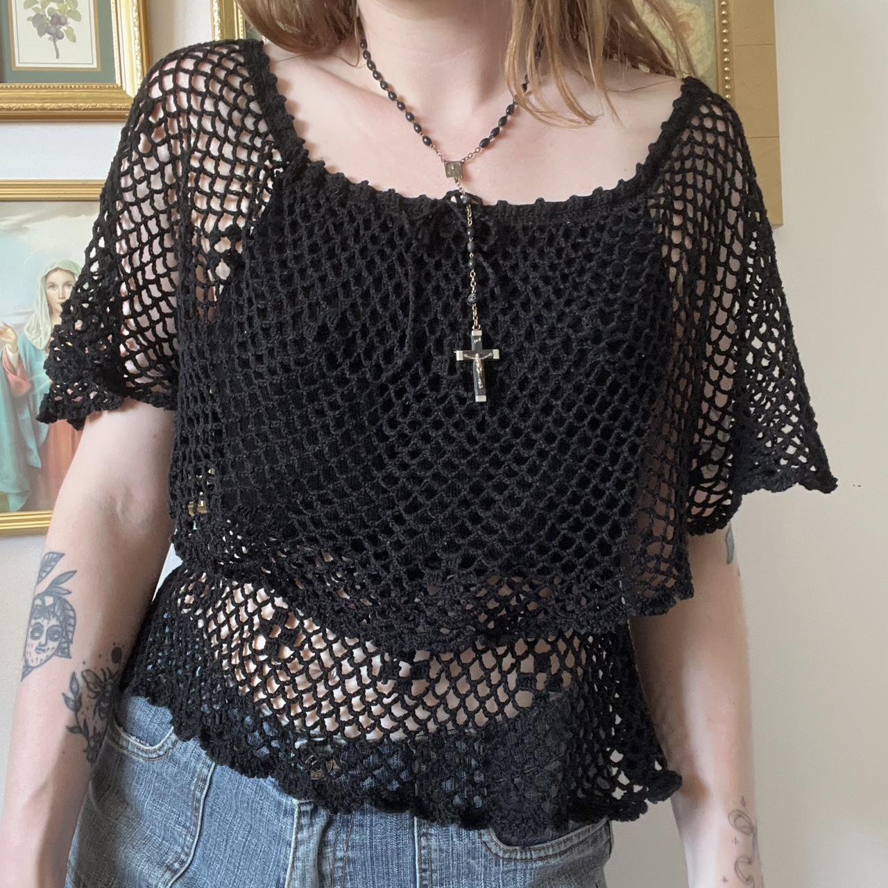 Witchy crochet top (S)