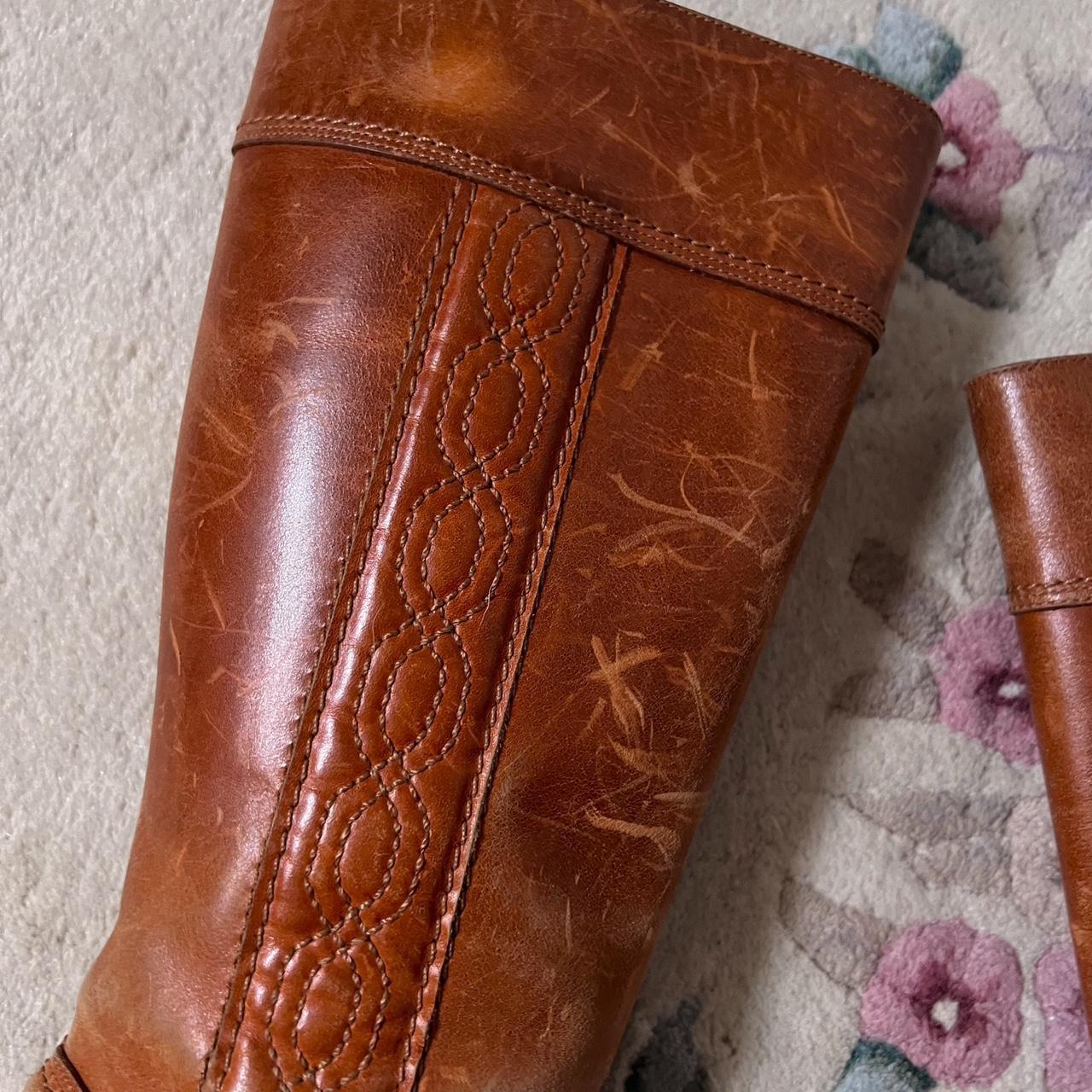 Vintage chunky leather boots (6)