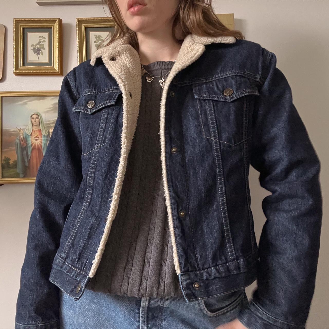 Cozy lined denim jacket (S)