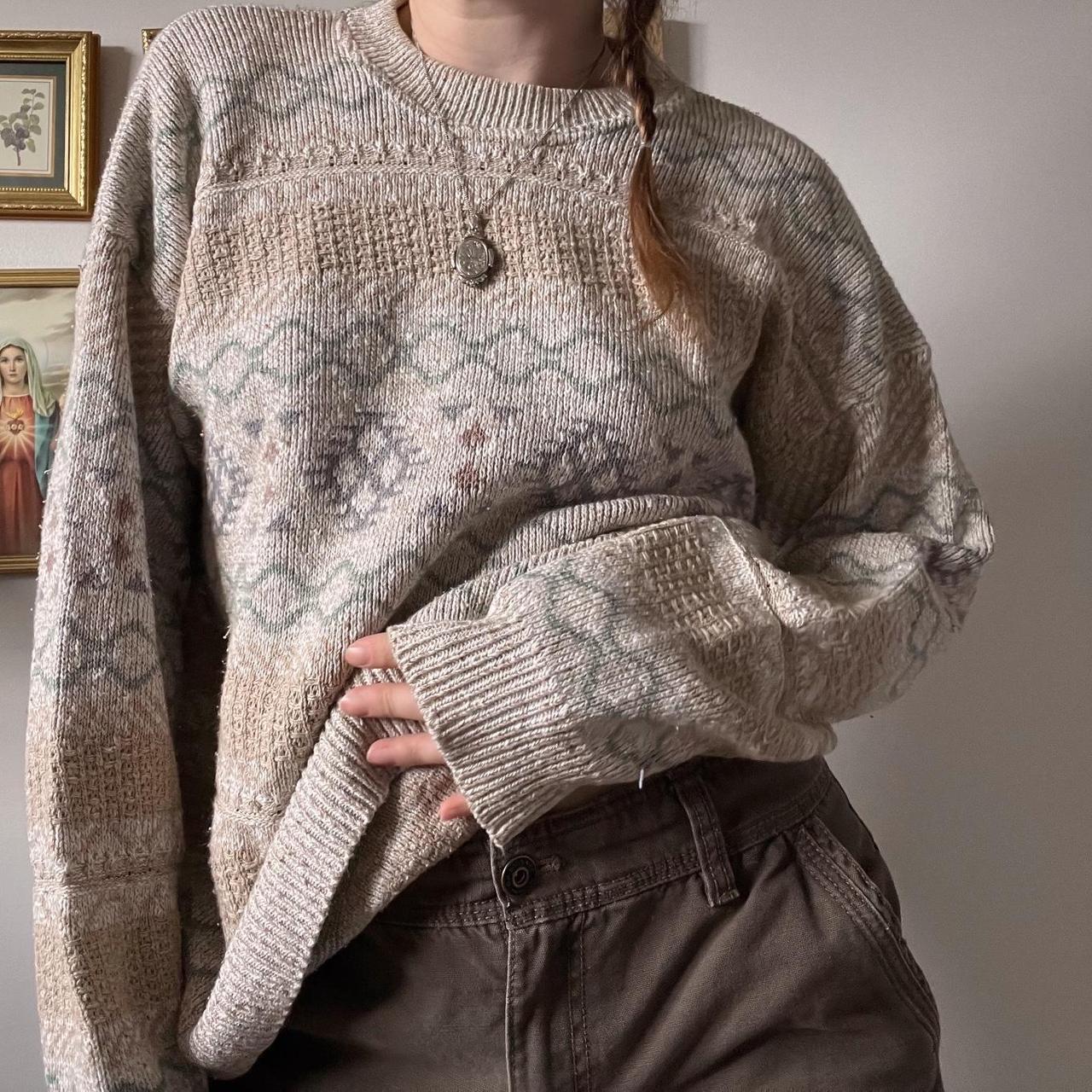 Vintage cottagecore fall knit (M)