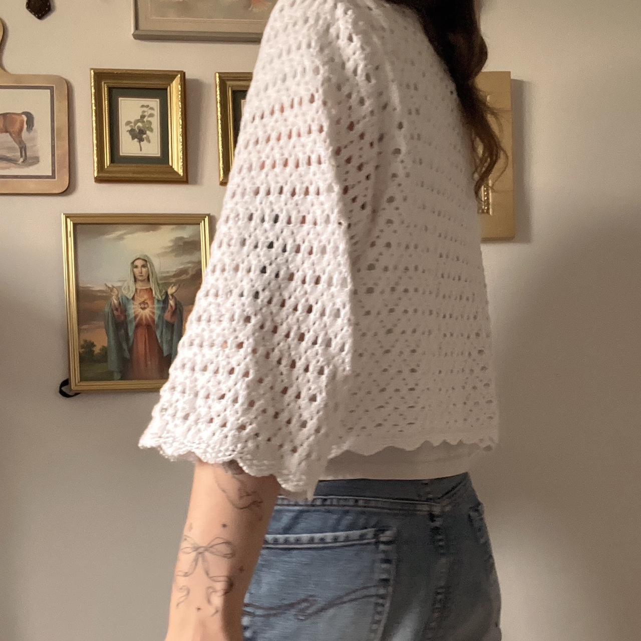 Crochet knit cardigan (XL)