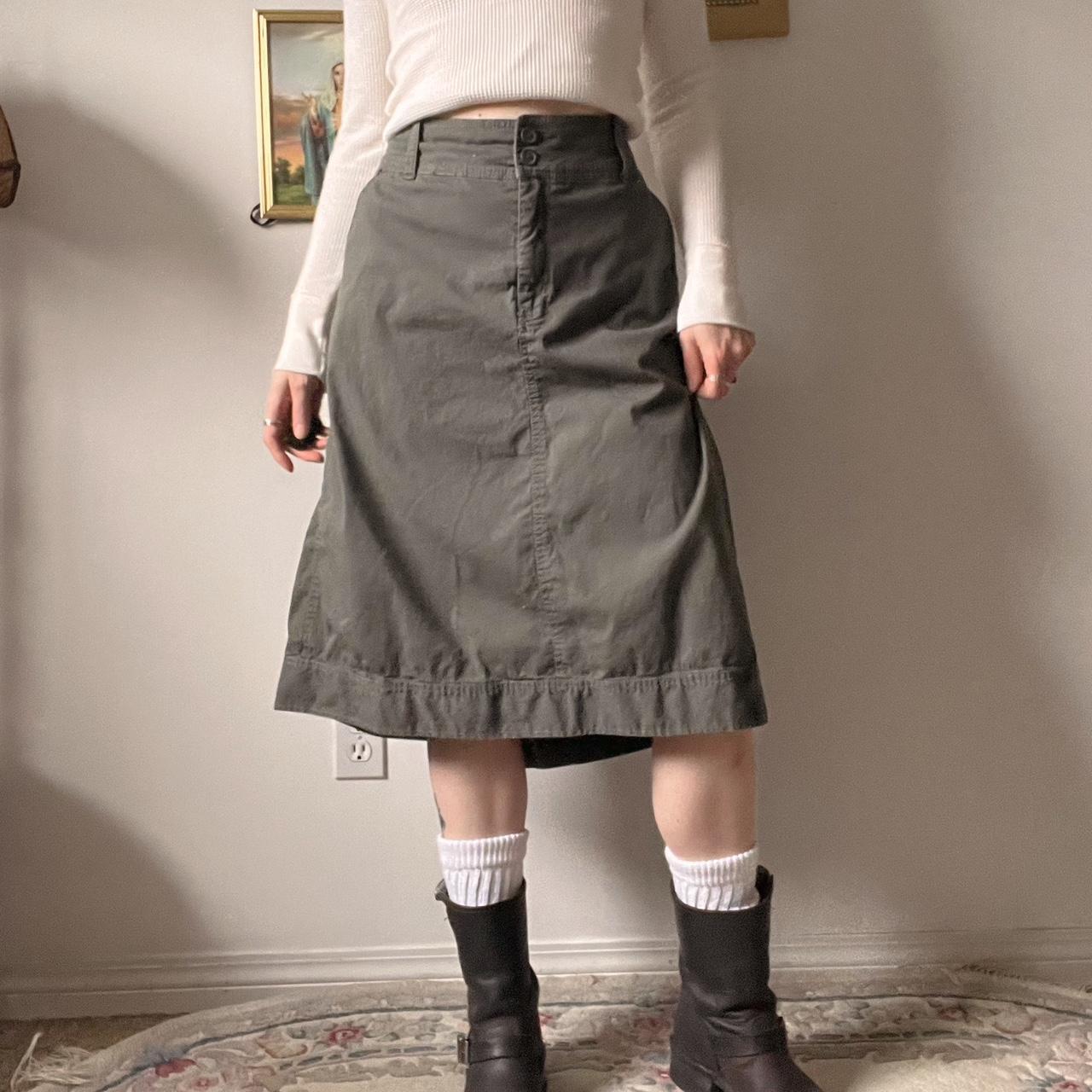 Forest cargo midi skirt (XL)