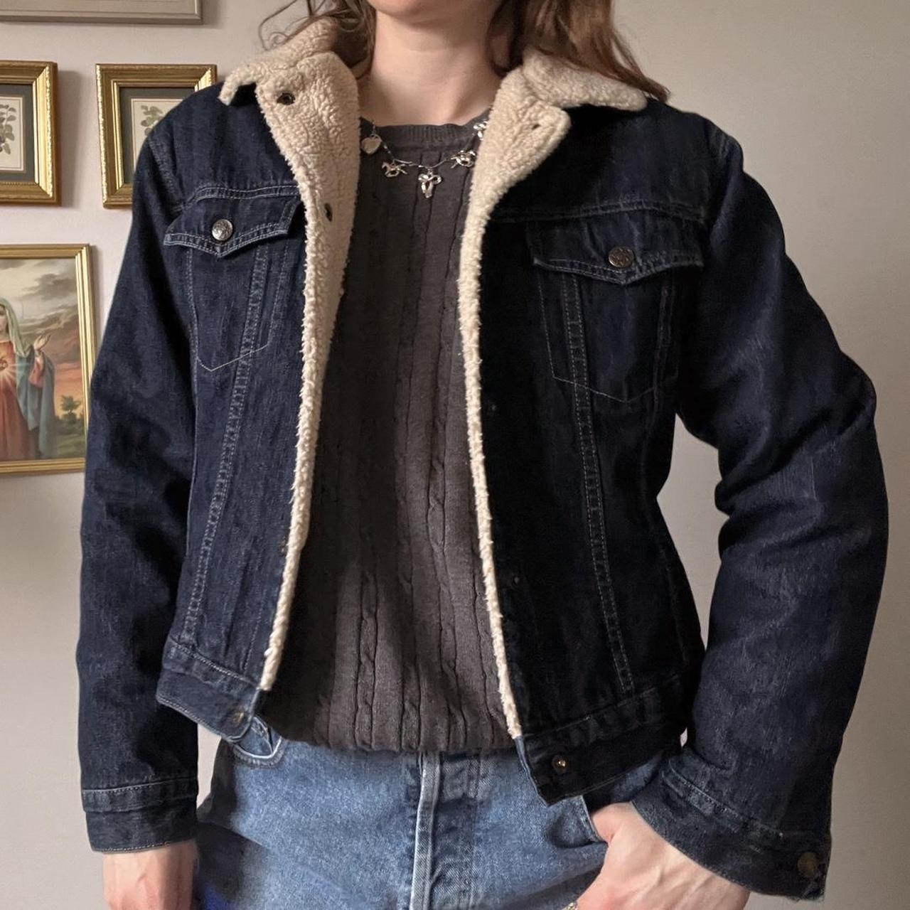 Cozy lined denim jacket (S)