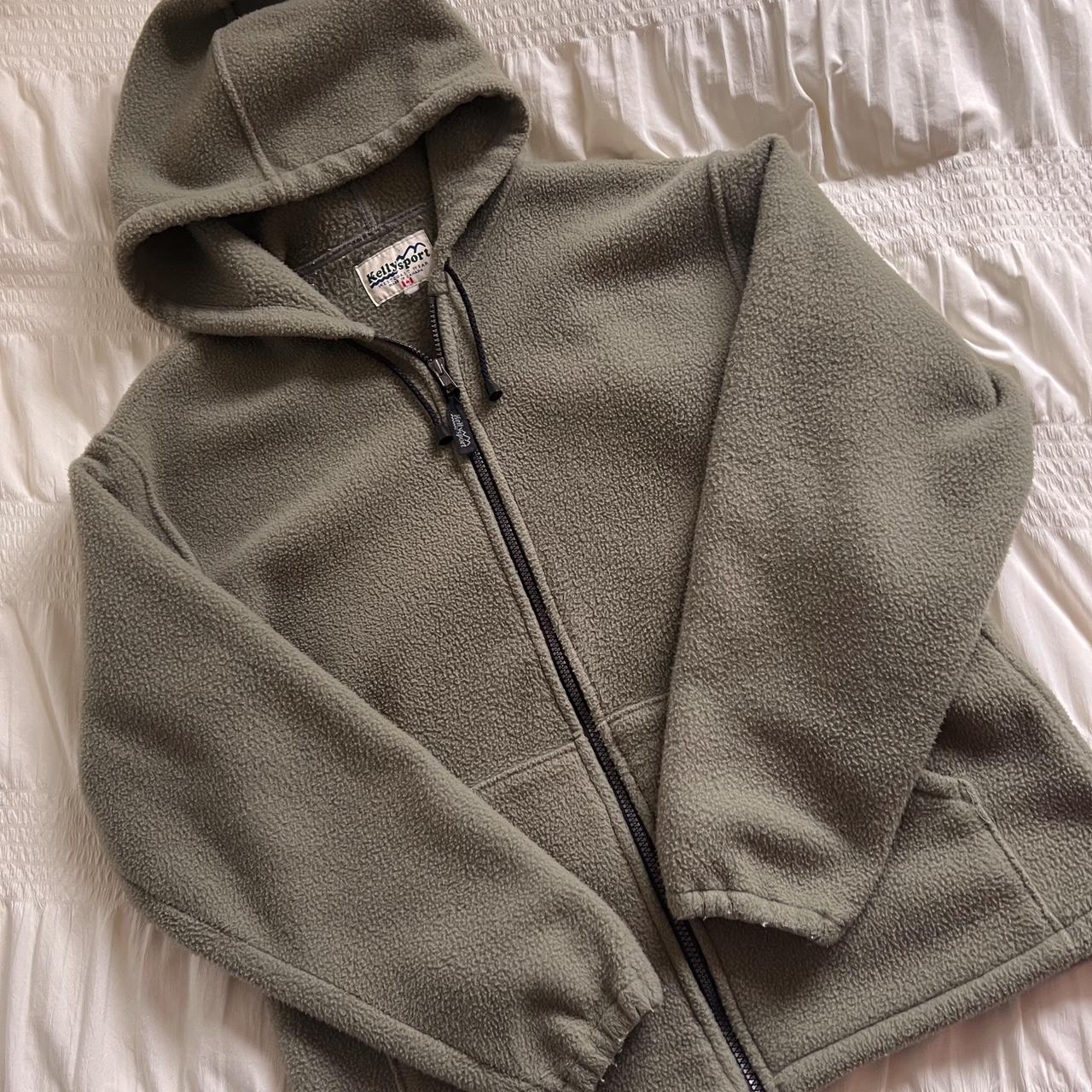 Sage fleece zip up (L)