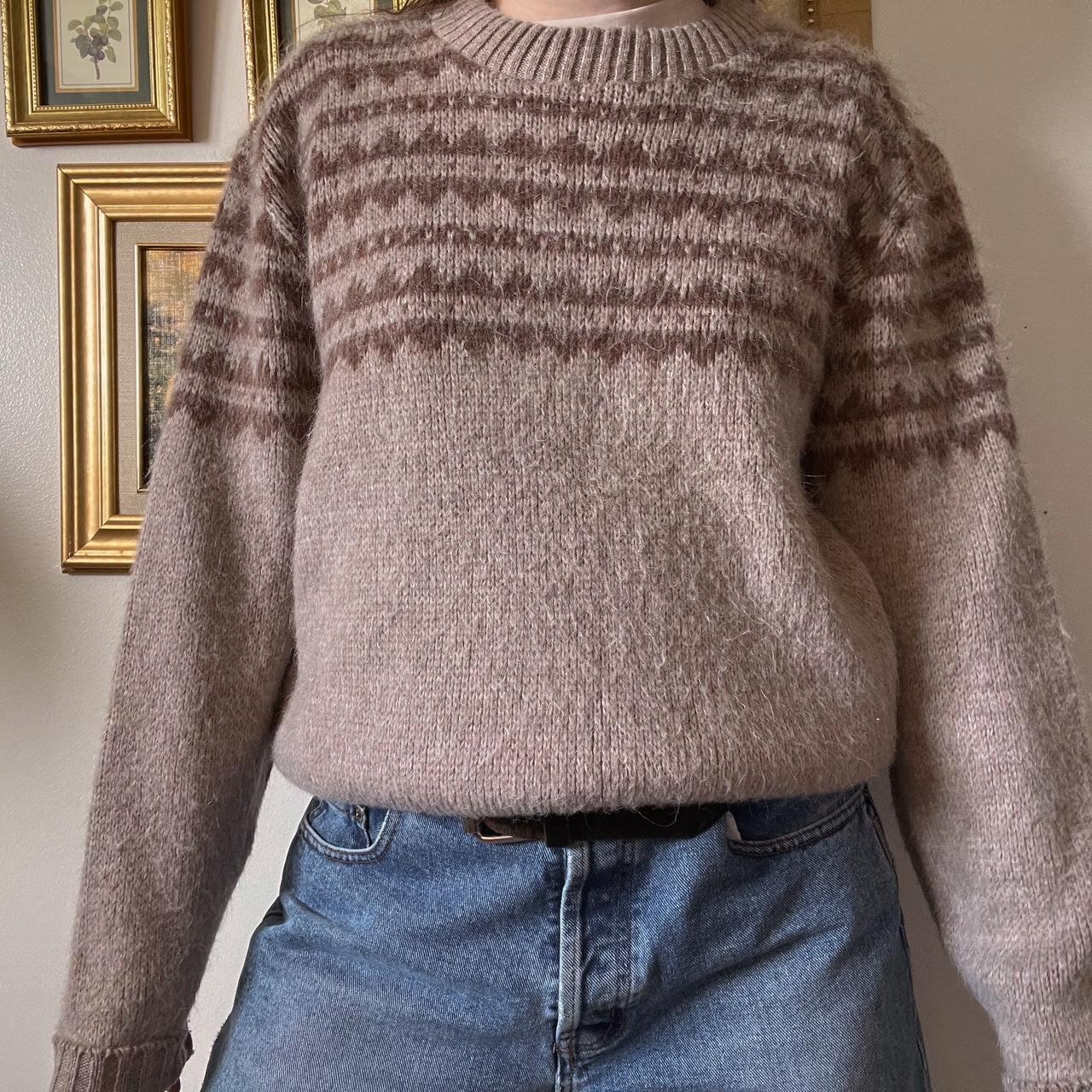 Cozy brown vintage knit (M)