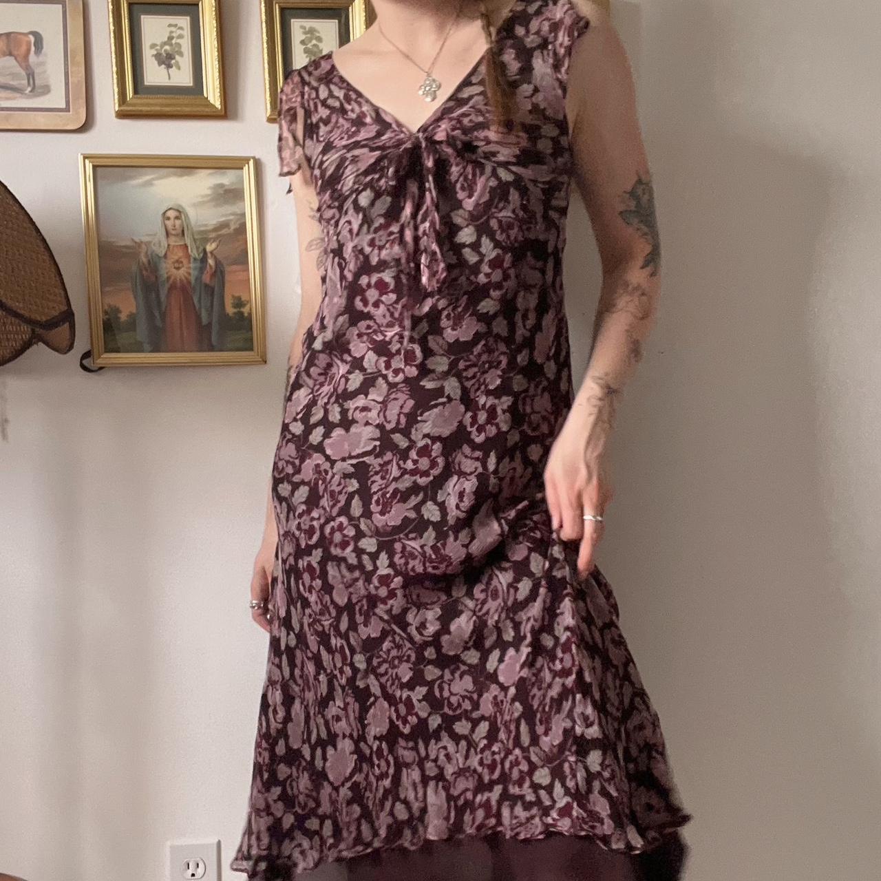 Whimsigoth floral maxi dress (M)