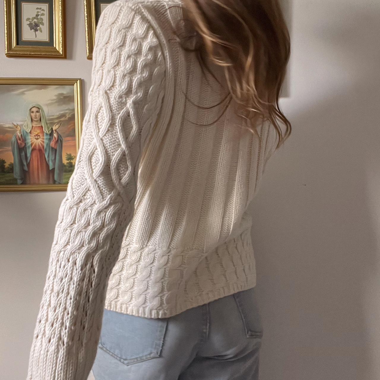 Chunky cable knit sweater (M)