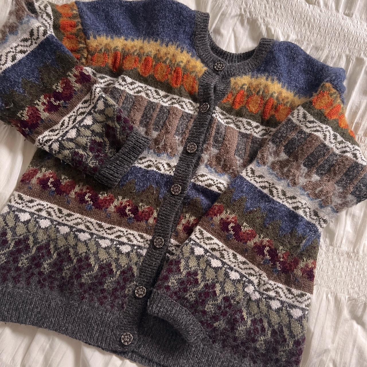 Cottage wool knit cardigan (M)