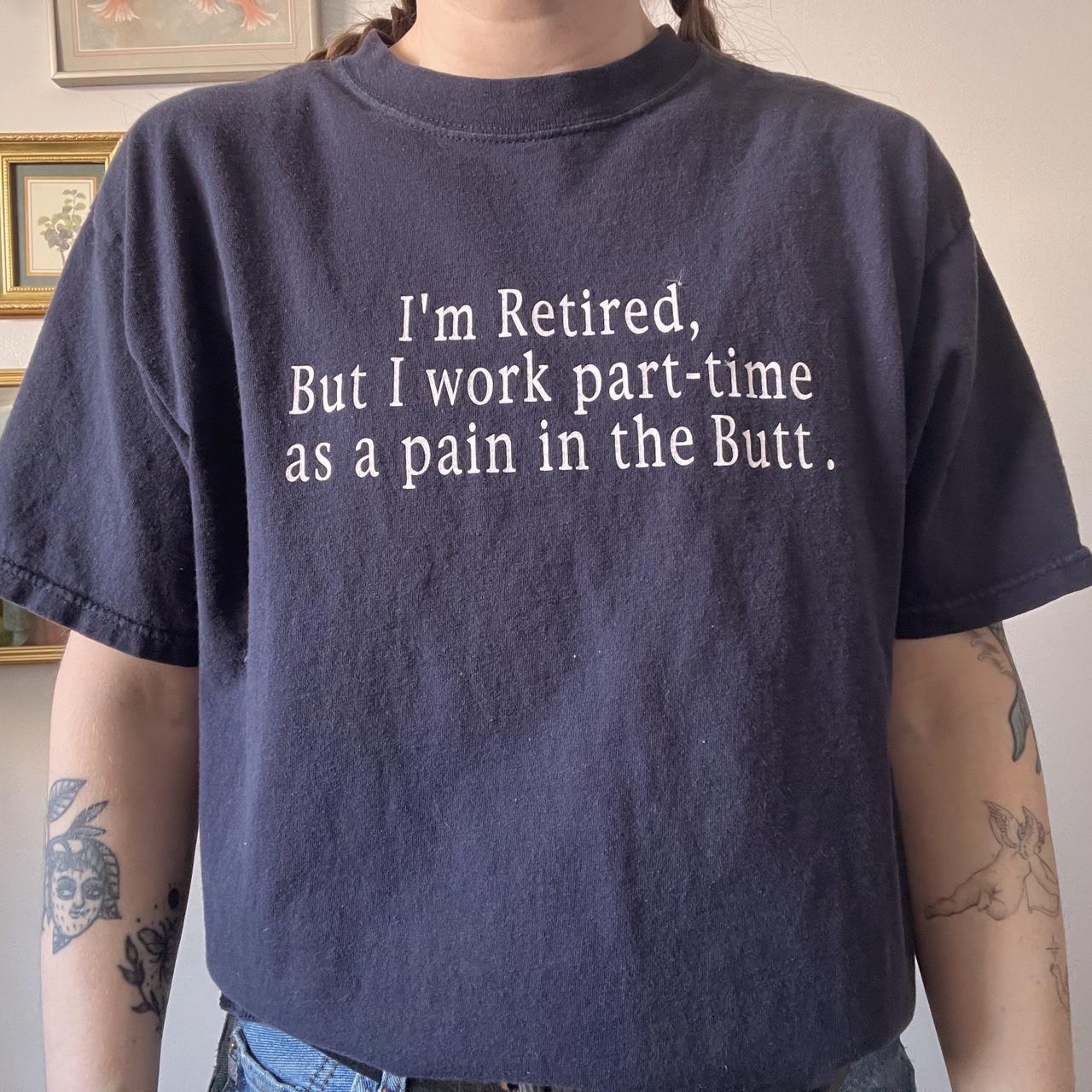 90s slouchy ironic tee (L)