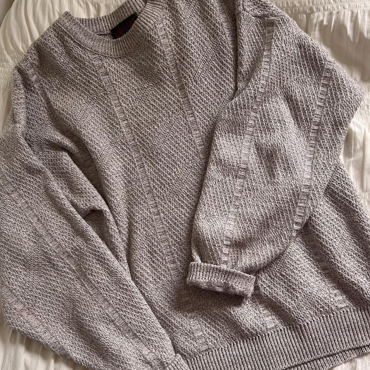 Oversized mist grey knit (L)