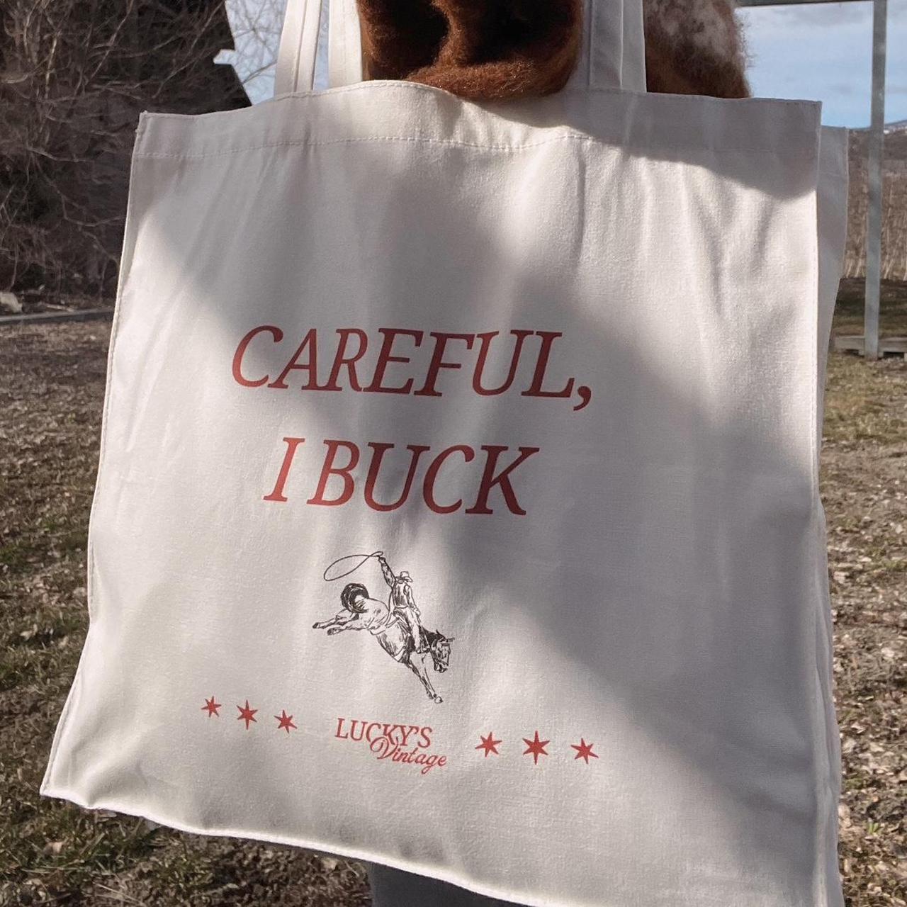 Lucky's buck tote bag