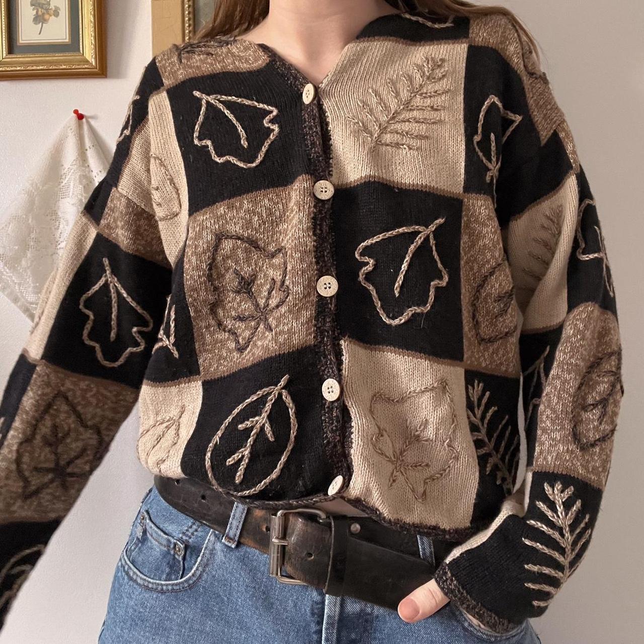 Patchwork naturecore cardigan (S)